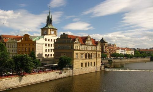 Zdjecie CZECHY / Praga / Praga / widok z mostu Karola