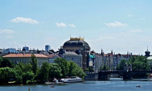 Zdjcie CZECHY / - / Praga / Widok z Mostu Karola