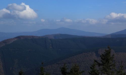 Zdjecie CZECHY / Morawy / Radho, pol. Radhoszcz (1129 m n.p.m.)  / Grki i chmurki