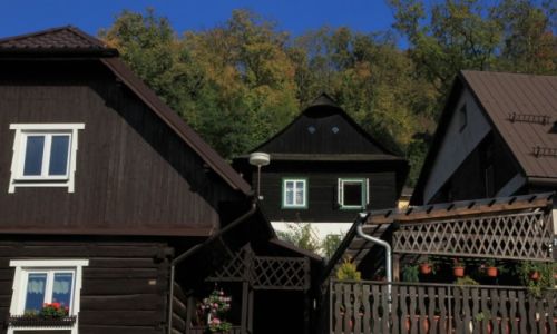 Zdjcie CZECHY / Morawy / Stramberk / Architektura drewniana