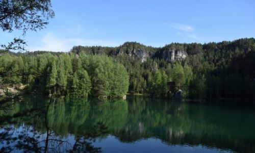 Zdjecie CZECHY / Sudety / Adrspach / Turkusowe jeziorko
