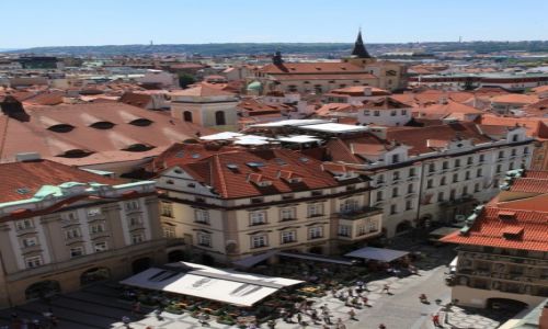 Zdjcie CZECHY / Praga / Rynek Staromiejski / Widok z ratusza