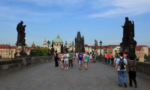 Zdjcie CZECHY / Praga / Most Karola / Spacer