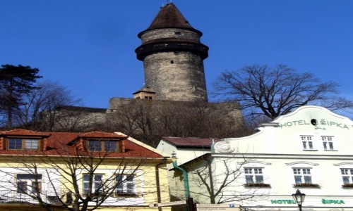 Zdjcie CZECHY / Morawy / Sztramberk / Hotel w rynku