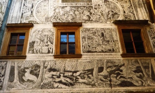 Zdjcie CZECHY / Czechy Pnocne / Frydlant / fragment elewacji