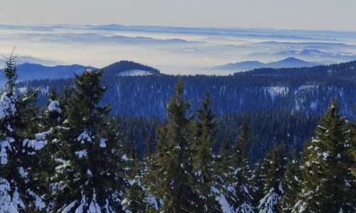 Zdj�cie CZECHY / kraj Morawsko- �l�ski / Mala Moravka, okolice / Okoliczne g�ry i chmury