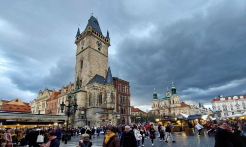 Zdjęcie CZECHY / Praga. / Praga Stare Miasto. / Ratusz Staromiejski z zegarem Orloj.