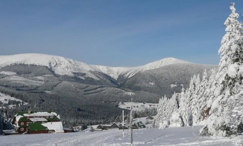 Zdjęcie CZECHY / Sudety / Pec pod Snezkou / Krajobraz ze Śnieżką