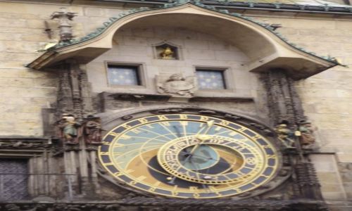 Zdjecie CZECHY / k.rodkowoczeski / Praga / zegar Orloj