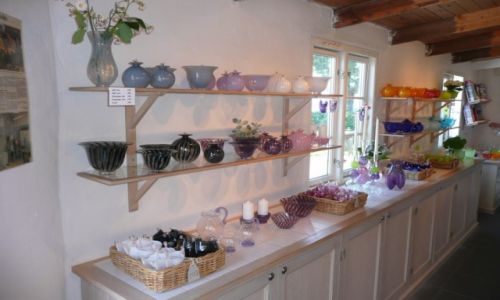 Zdjęcie DANIA / Bornholm / Gudjem / ekspozycja w hucie szkła