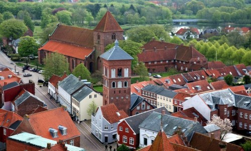 Zdjecie DANIA / Ribe / Katedra Najwitszej Maryi Panny / Koci i klasztor w. Katarzyny (w centrum)
