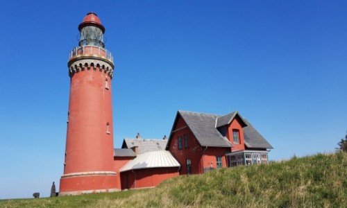 Zdjcie DANIA / rodkowa Jutlandia  / Okolice  Ferring / Latarnia morska Bovbjerg 