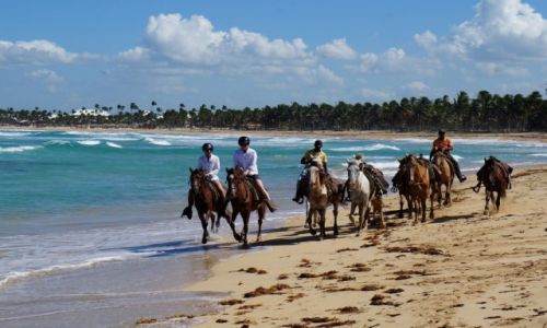 Zdjęcie DOMINIKANA / płn- wsch wyspy / na płn od Punta Cana / Na ranczu z plażą