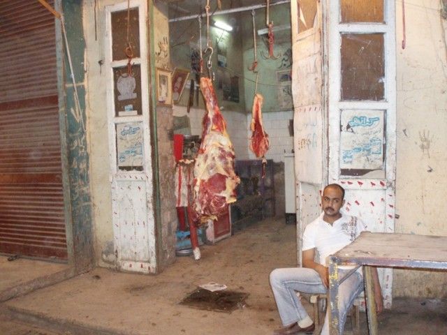 Zdjęcia: Luxor, Prawdziwy Egipt - sklep mięsny, EGIPT Zdjęcia: Luxor, Prawdziwy Egipt - sklep mięsny, EGIPT