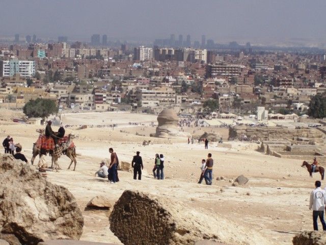 Zdjęcia: Giza, Sfinks od tyłu, EGIPT Zdjęcia: Giza, Sfinks od tyłu, EGIPT