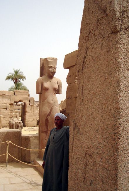 Zdjęcia: Luksor - Karnak, Strażnik świątynny, EGIPT Zdjęcia: Luksor - Karnak, Strażnik świątynny, EGIPT