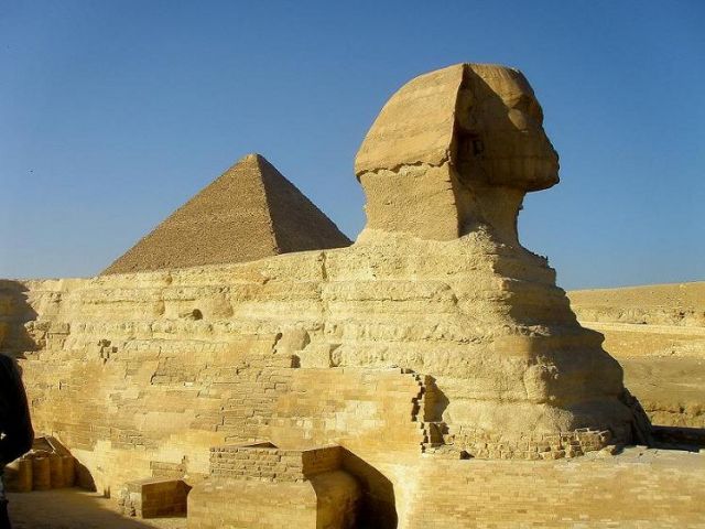 Zdjęcia: Giza, Giza, Sfinks i piramida, EGIPT Zdjęcia: Giza, Giza, Sfinks i piramida, EGIPT