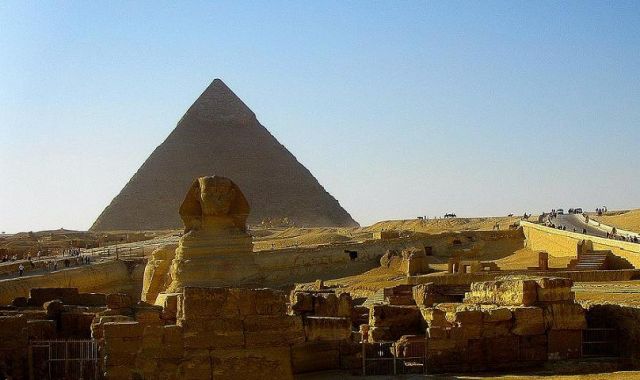 Zdjęcia: Giza, Giza, Sfinks i piramida, EGIPT Zdjęcia: Giza, Giza, Sfinks i piramida, EGIPT