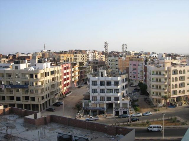 Zdjęcia: Hurghada, panorama z dachu hotelu, EGIPT Zdjęcia: Hurghada, panorama z dachu hotelu, EGIPT