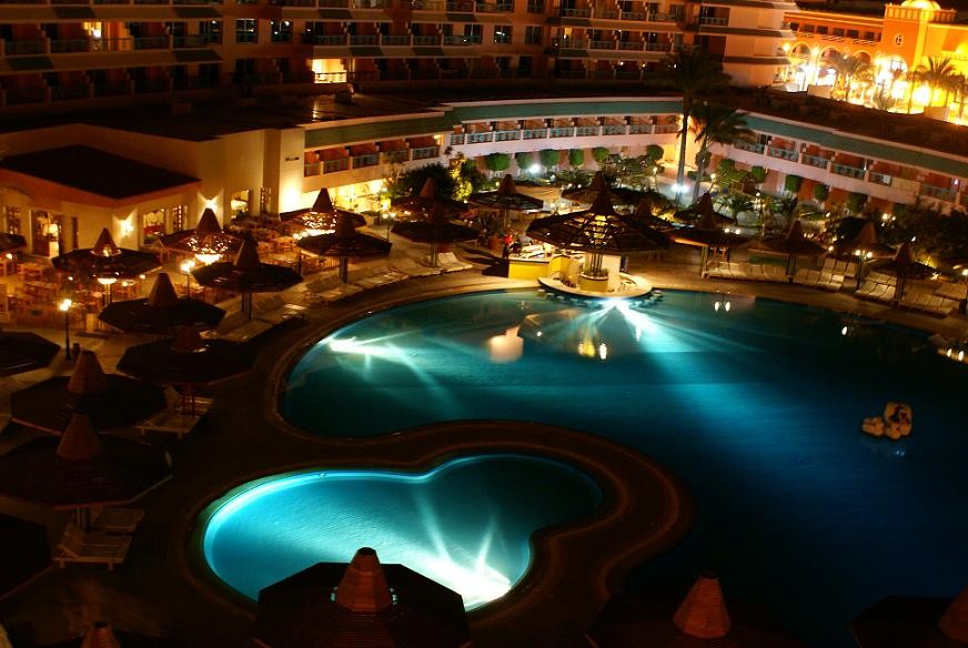 Zdjęcia: Hurgada , Hurgada, Hotel nocą, EGIPT Zdjęcia: Hurgada , Hurgada, Hotel nocą, EGIPT