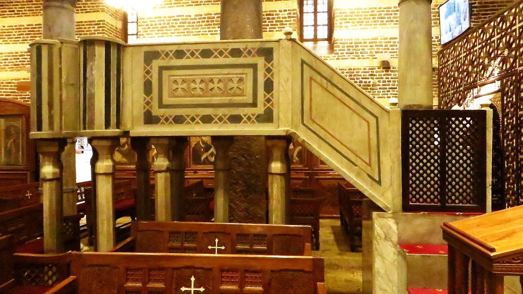 Zdjęcia: Kair - dzielnica koptyjska, Kair, kościół św. św. Sergiusza i Bachusa, EGIPT Zdjęcia: Kair - dzielnica koptyjska, Kair, kościół św. św. Sergiusza i Bachusa, EGIPT