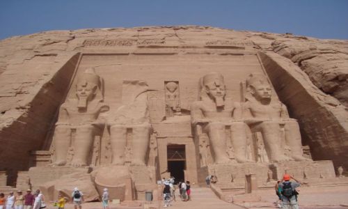 Zdjecie EGIPT / Pd. Egipt  - na granicy z Sudanem. / Abu Simbel / witynia Ramzesa II