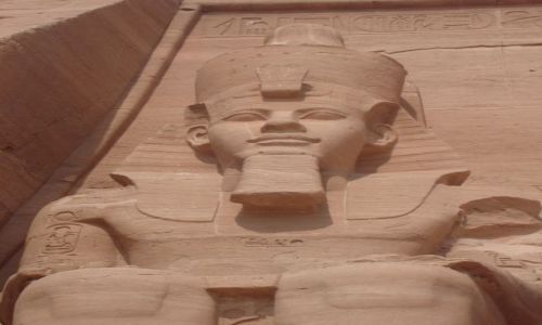 Zdjcie EGIPT / Pd. Egipt  - na granicy z Sudanem. / Abu Simbel / witynia Ramzesa II