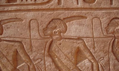 Zdjcie EGIPT / Pd. Egipt  - na granicy z Sudanem. / Abu Simbel / witynia Ramzesa II