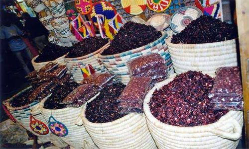 Zdjecie EGIPT / brak / Hurghada / kosze z karkade