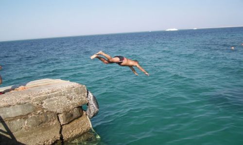 Zdjęcie EGIPT / Hurghada / Klif hotelu empire beach / Morze Czerwone