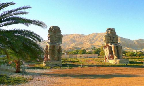 Zdjęcie EGIPT / Luksor / okolice Karnaku / Kolosy Memnona