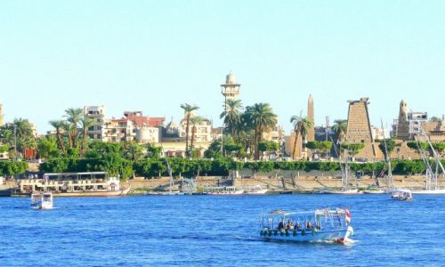 Zdjęcie EGIPT / Luksor / Brzeg Karnaku / Luksor nad Nilem