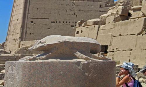 Zdjecie EGIPT / brak /  Karnak okolice Luksoru / Skarabeusz szczęścia