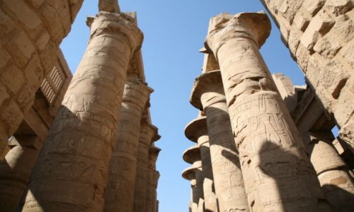 Zdjcie EGIPT / Grny Egipt / Karnak, witynia Amona-Re / Wielka Sala Hypostylowa