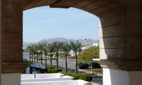 Zdjcie EGIPT / Synaj / Sharm el Sheik / Gry Synaj z tarasu hotelu