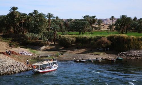 Zdjecie EGIPT / Edfu / Nad Nilem / Przysta