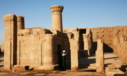 Zdjcie EGIPT / Edfu / witynia Horusa / Poegnanie