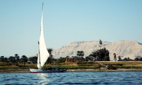 Zdjecie EGIPT /  Grny Egipt / Karnak / Feluka