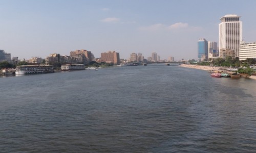 Zdjcie EGIPT / Kair / Zamalek / Kair panorama Nil