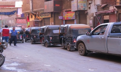 Zdjcie EGIPT / Afryka / Kair / tuk tuk