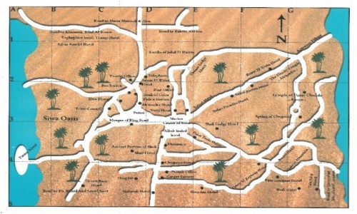Zdjcie EGIPT / Afryka / Siwa / siwa mapa
