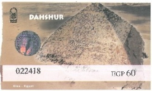 EGIPT / Afryka / Kair / bilet dahszur