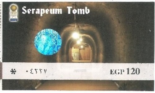 EGIPT / Afryka / Kair / bilet serapeum