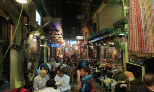 Zdjcie EGIPT / Afryka / Kair / Mahfuz cafe