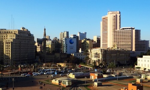 Zdjcie EGIPT / Kair / Kair / widok na Midan al-Tahrir