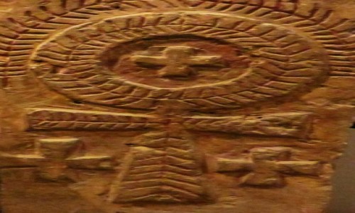 Zdjcie EGIPT / Kair / Kair - Muzeum Koptyjskie / krzy koptyjski z klasztoru w. Apolla w Bawit