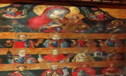 Zdjcie EGIPT / Kair / Kair - Muzeum Koptyjskie / ikony VIII - XII wiek