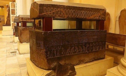 Zdjcie EGIPT / Kair / Kair - Muzeum Egipskie / Sala sarkofagw