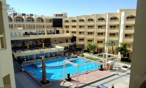 Zdjęcie EGIPT / Hurghada. / Hurghada. / Widok z balkonu hotelu