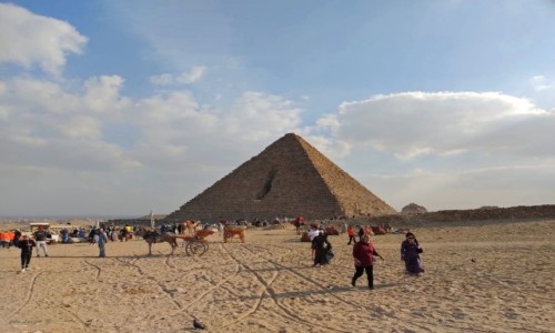Zdjcie EGIPT / Giza. / Giza. / Piramidy w Gizie.